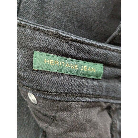 LRL Ralph Lauren Black Jeans Size 12 Heritage Jean Straight -0424B166 - Picture 5 of 9